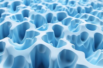 Obraz premium Abstract Blue Cellular Structure Background