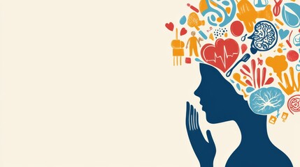 Symbolic Illustration of Mental Health and Wellness Support