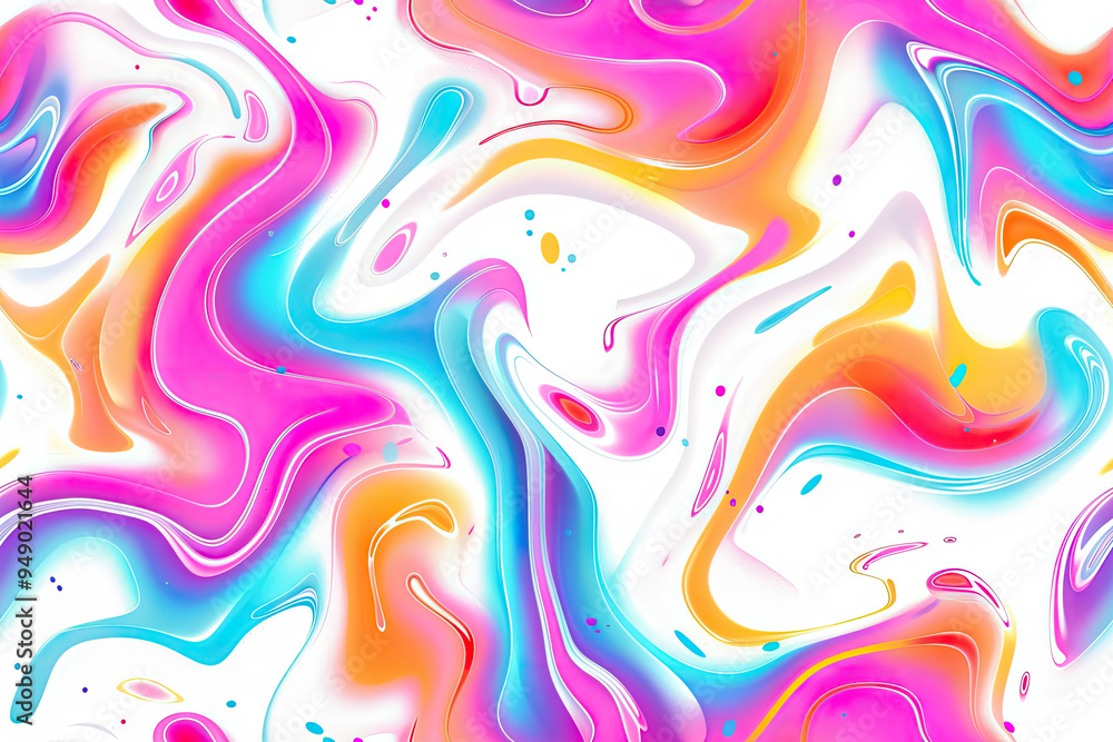 Poster abstract colorful background with liquid displacement texture