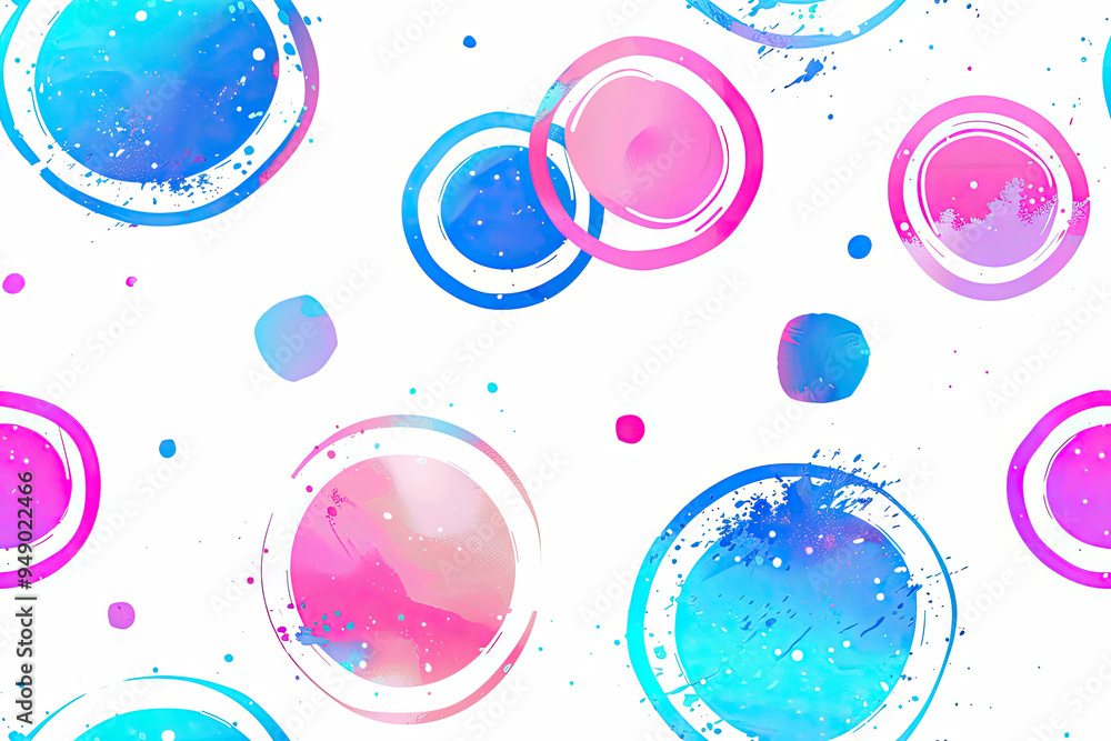 Poster abstract background with circles