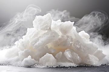 Dry Ice Sublimation with Smoke and Vapor