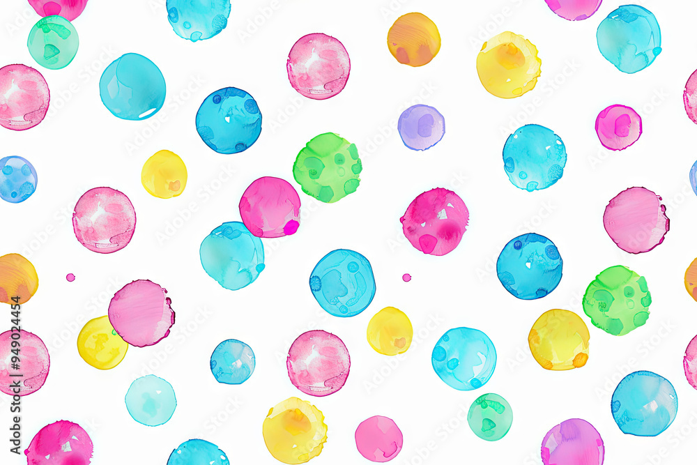 Poster light pattern with round elements
