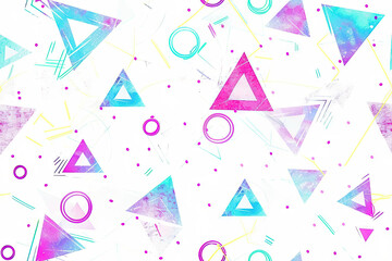 Minimalist background with bright triangles