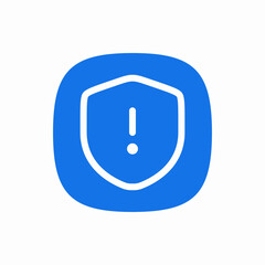 shield guard exclamation mark icon