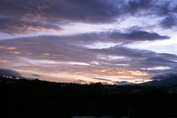 beautiful sunset in san jose costa rica