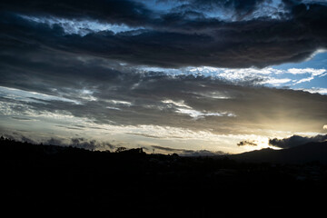 beautiful sunset in san jose costa rica