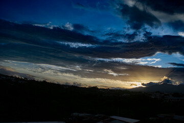 beautiful sunset in san jose costa rica