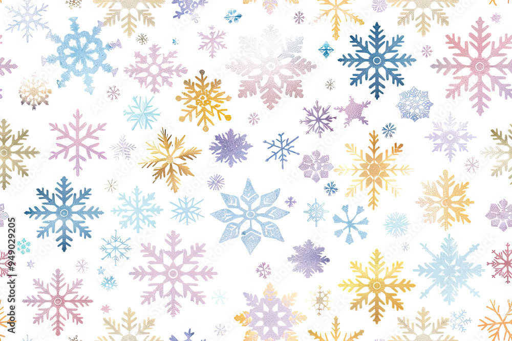 Poster Snowflake Pattern