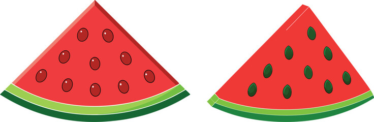 watermelon vector illustration. 