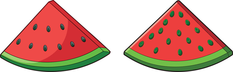 watermelon vector illustration. 