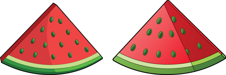 watermelon vector illustration. 