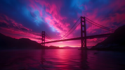 View The Golden Gate Bridge Sunset
