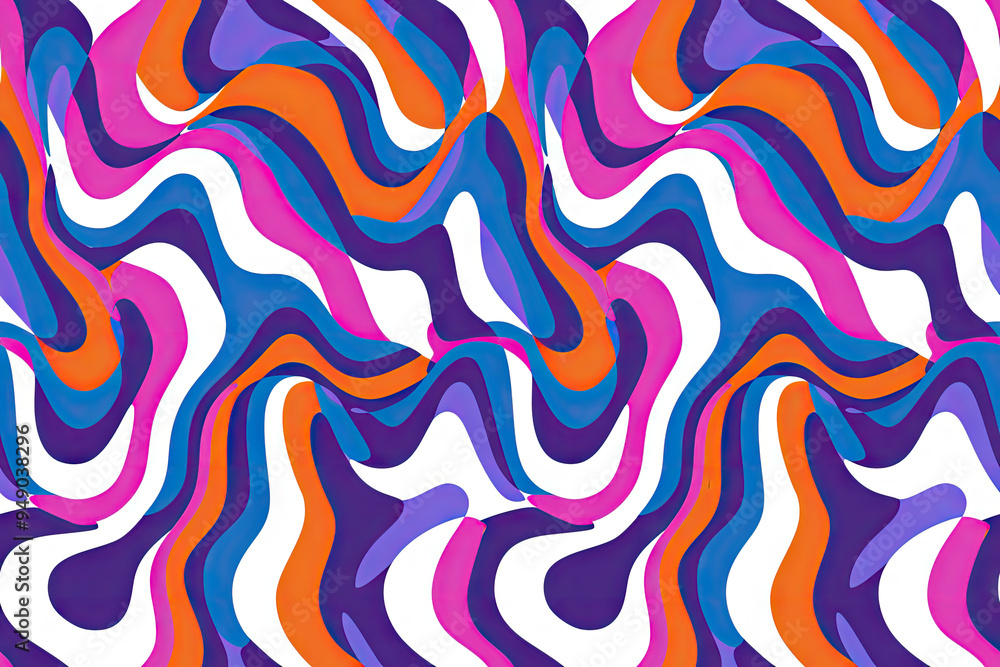 Aufkleber dynamic pattern with colored lines
