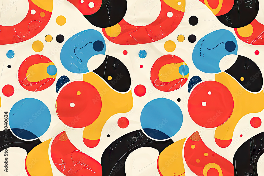 Poster bright abstract pattern with geometric elements in a retro style for stylish design. geometric backg