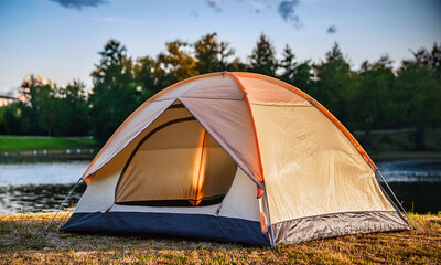 camping in the mountains, camping in the forest
