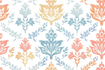 Seamless pattern. Retro decor with gradient and symmetry.