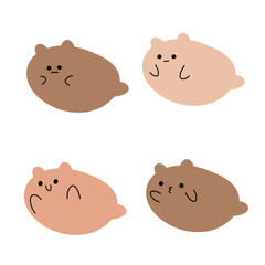 Pastel Seal Vector | Various Expressions | Cute Line Art | Minimalist Design (4 Vectors)