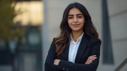 Naklejka premium Professional Woman in Business Attire
