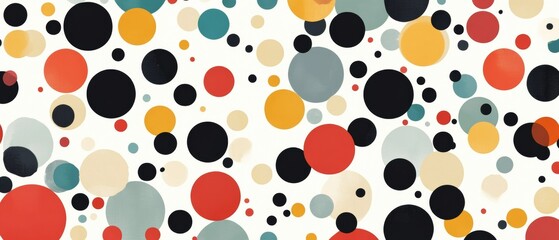 Fototapeta premium A colorful background with many small circles of different colors