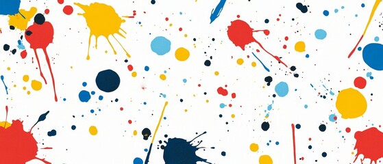 A colorful background with splatters of paint