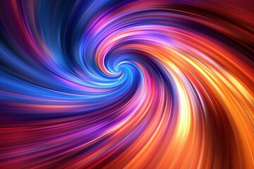 Obraz premium Abstract Swirling Colorful Vortex