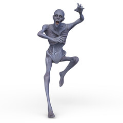 男性ゾンビ　3DCGレンダリング