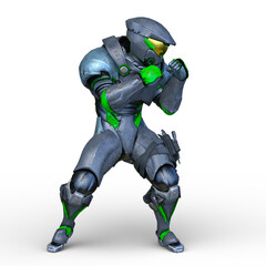 サイバーマン　3DCGレンダリング