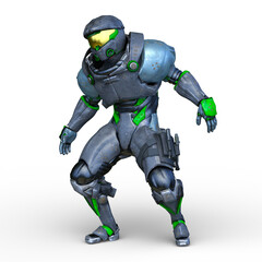 サイバーマン　3DCGレンダリング