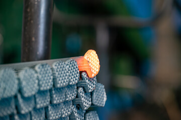 Pièce de métal dans une usine de métallurgie