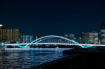 築地大橋 夜