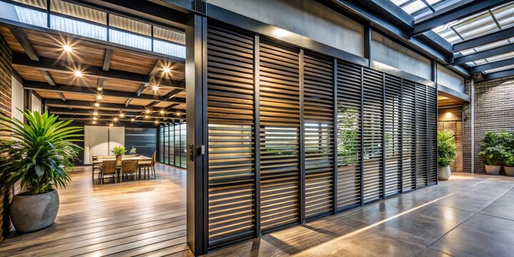 Industrial chic louvers
