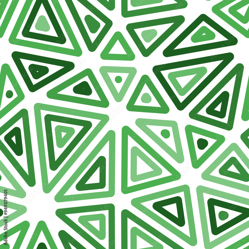 Aufkleber triangles vector pattern. multiple repeated inner triangles. big triangles size. monotone colored st