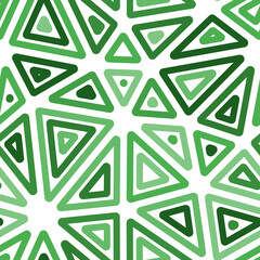 Triangles vector pattern. Multiple repeated inner triangles. Big triangles size. Monotone colored style. Seamless pattern. Stylish vector tiles. Awesome vector illustration.