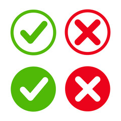 set of right and wrong icons