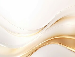 Free plain white background with gold wave