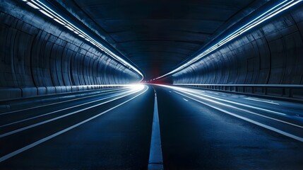 Obraz premium tunnel at night