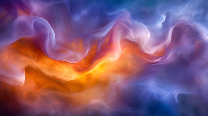 Fototapeta premium Abstract Swirling Colorful Smoke Background