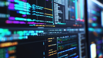 Computer screen showing multiple lines of code being displayed