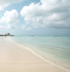 Aruba relaxing Caribbean golden sandy beach