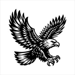 eagle with wings vector illustration design