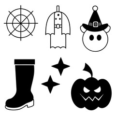 set of halloween icons