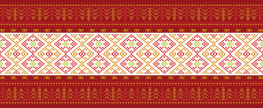 Traditional pattern, fabrics, asian pattern, islamic border, repeat, handmade pattern, ethnic background, ulos batak