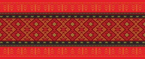 Traditional pattern, fabrics, asian pattern, islamic border, repeat, handmade pattern, ethnic background, ulos batak
