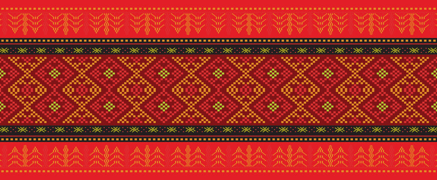 Traditional pattern, fabrics, asian pattern, islamic border, repeat, handmade pattern, ethnic background, ulos batak