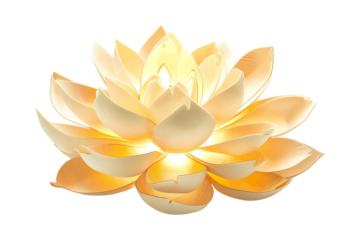 Golden Lotus Flower