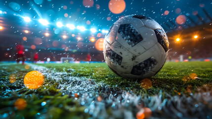 Football Ball close up photo