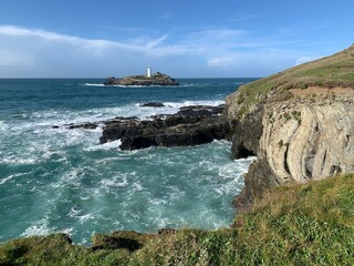 Gwithian lighthouse view