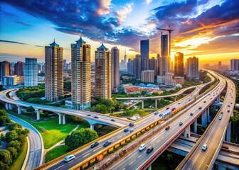 Fototapeta premium urban development infrastructure modernization