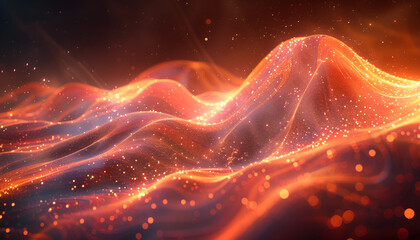 Obraz premium visualization of wave particle
