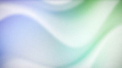 Soft and light 4K abstract background with gentle gradients of blue, green, and white hues. Ideal for creating elegant, grainy, and modern design aesthetics